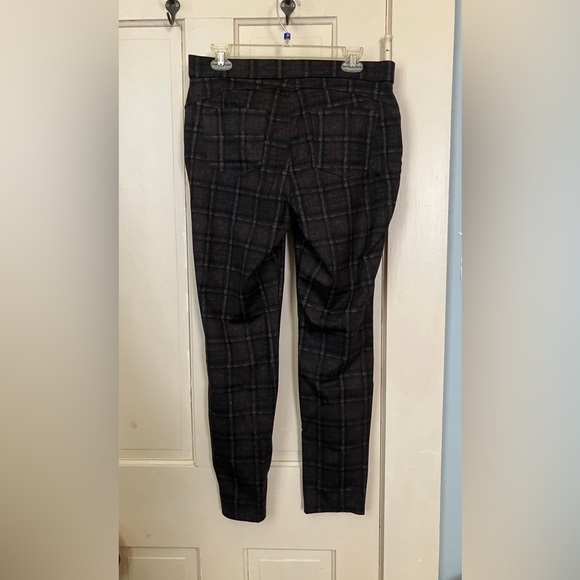 Simply Vera Wang Skinny Pants - Subtle Brown Plaid Size Large - Picture 3 of 4